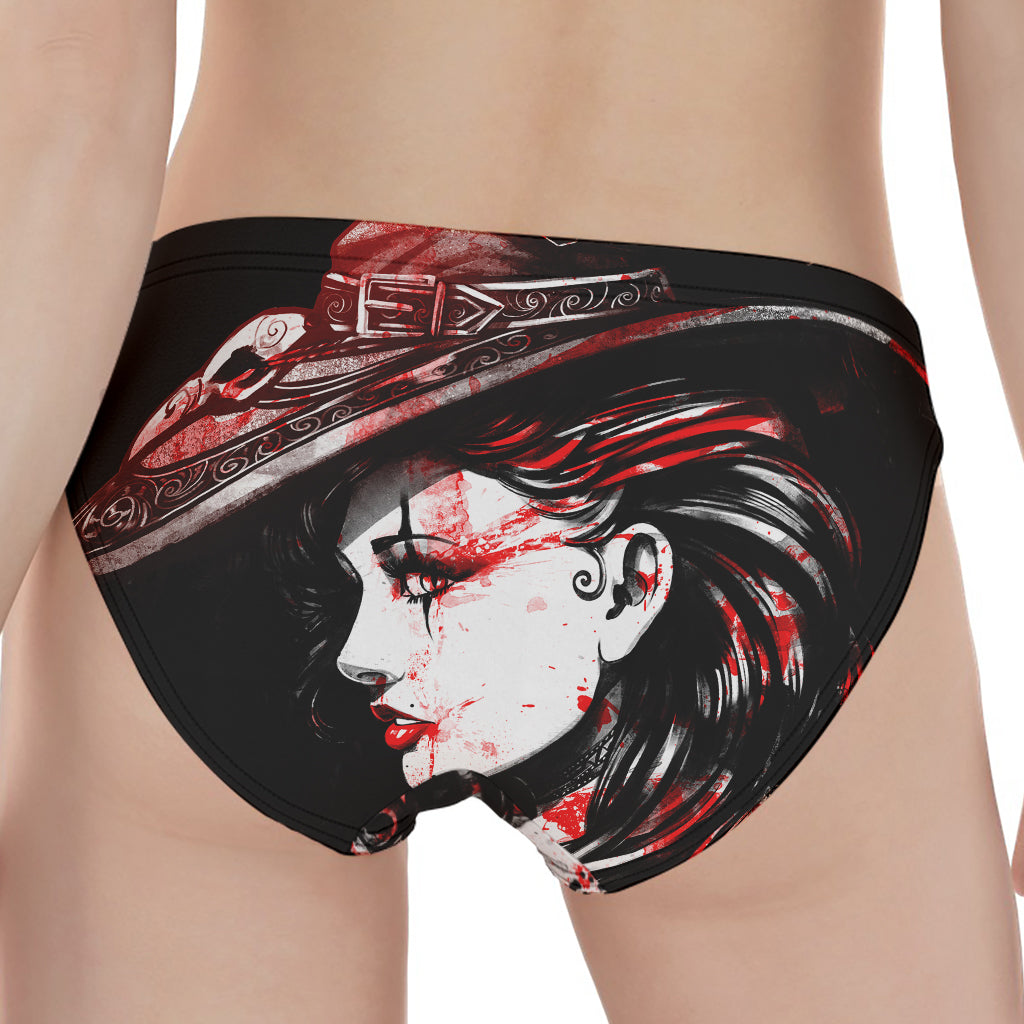 Halloween Vampire Girl Print Women's Panties