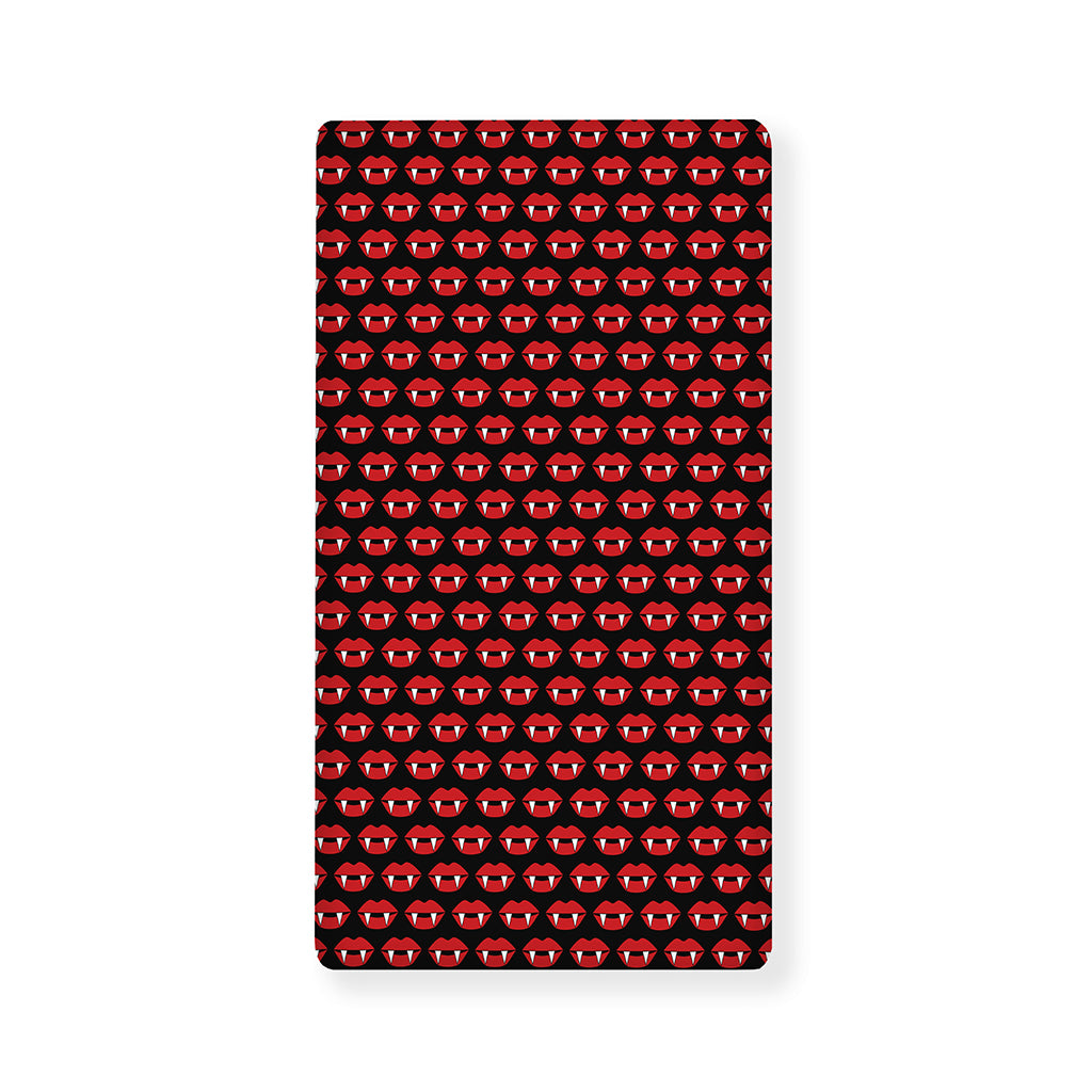 Halloween Vampire Lips Pattern Print Baby Crib Sheet