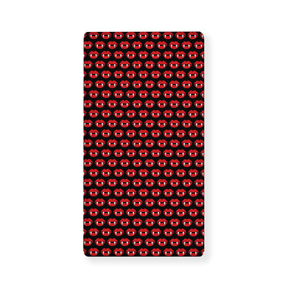 Halloween Vampire Lips Pattern Print Baby Crib Sheet