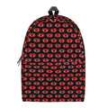 Halloween Vampire Lips Pattern Print School Backpack