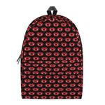 Halloween Vampire Lips Pattern Print Backpack