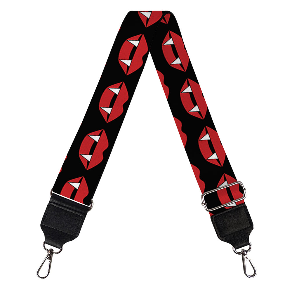 Halloween Vampire Lips Pattern Print Bag Strap