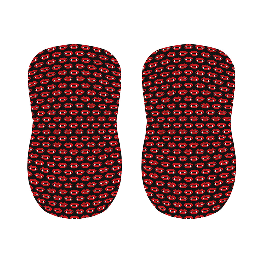 Halloween Vampire Lips Pattern Print Bar Stool Covers