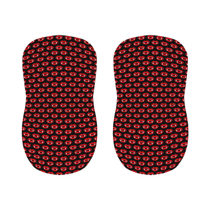 Halloween Vampire Lips Pattern Print Bar Stool Covers