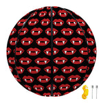 Halloween Vampire Lips Pattern Print Basketball