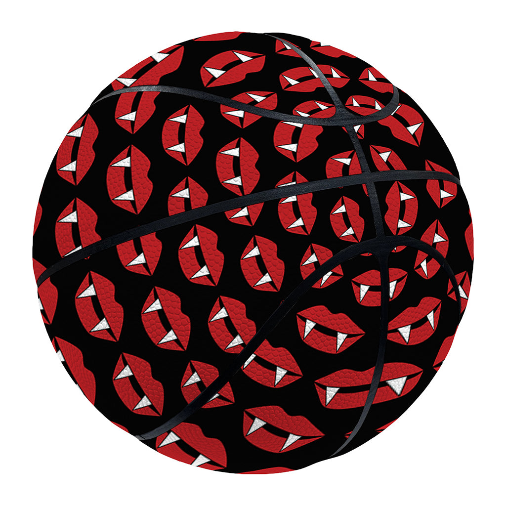 Halloween Vampire Lips Pattern Print Basketball