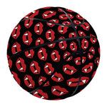 Halloween Vampire Lips Pattern Print Basketball