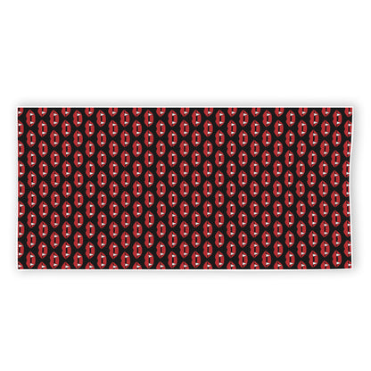 Halloween Vampire Lips Pattern Print Beach Towel