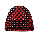 Halloween Vampire Lips Pattern Print Beanie