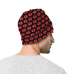 Halloween Vampire Lips Pattern Print Beanie
