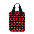 Halloween Vampire Lips Pattern Print Bible Tote Bag