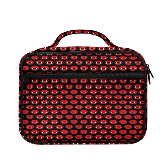 Halloween Vampire Lips Pattern Print Briefcase Bible Bag