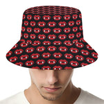Halloween Vampire Lips Pattern Print Bucket Hat