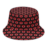 Halloween Vampire Lips Pattern Print Bucket Hat