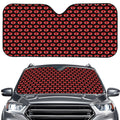 Halloween Vampire Lips Pattern Print Car Windshield Sun Shade