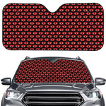 Halloween Vampire Lips Pattern Print Car Windshield Sun Shade