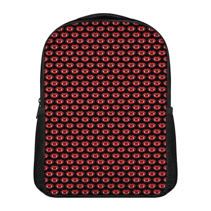 Halloween Vampire Lips Pattern Print Casual Backpack