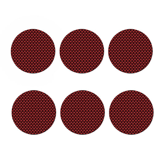 Halloween Vampire Lips Pattern Print Coaster Set