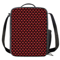 Halloween Vampire Lips Pattern Print Crossbody Lunch Bag
