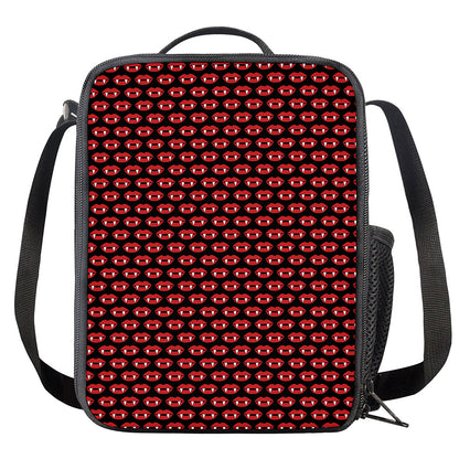 Halloween Vampire Lips Pattern Print Crossbody Lunch Bag