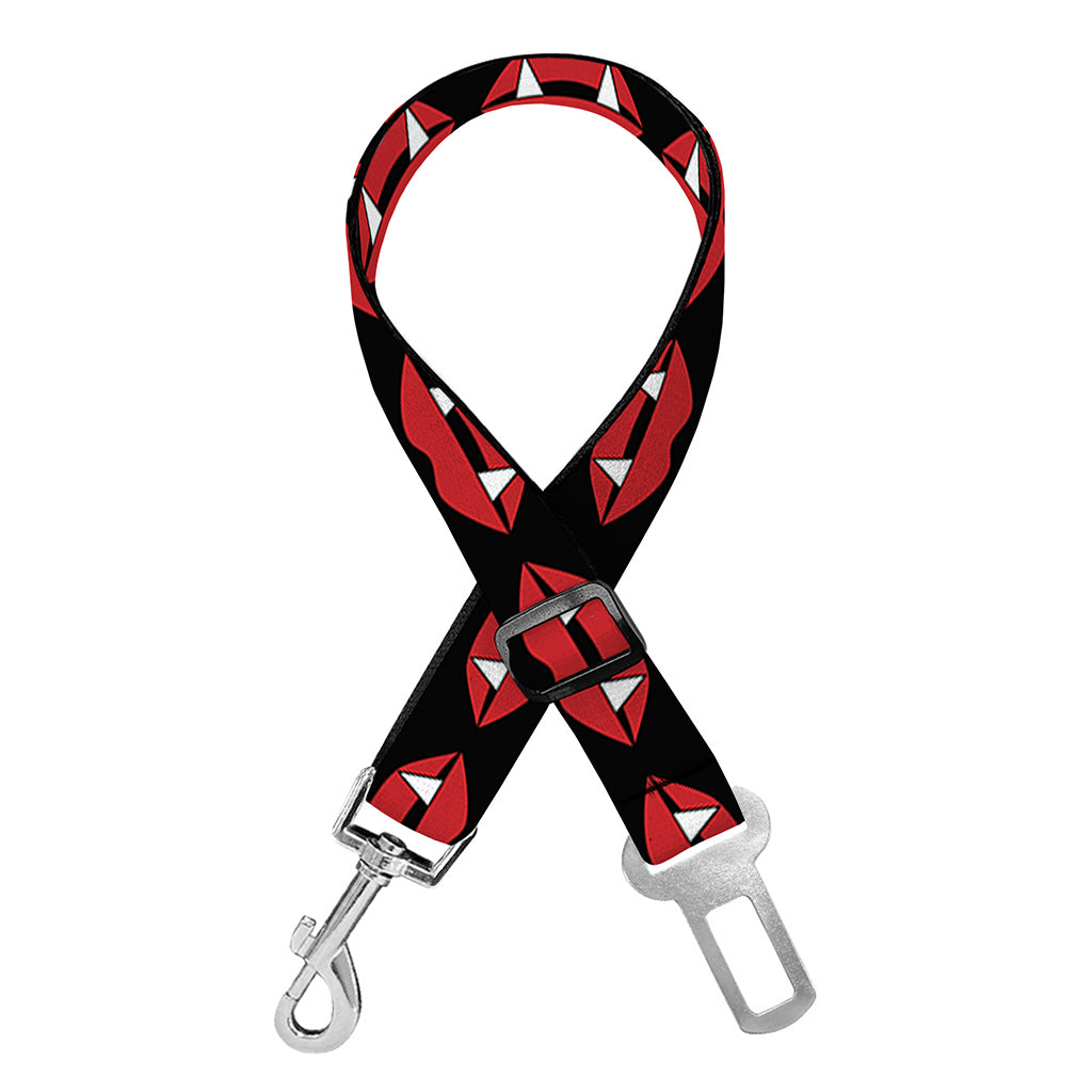 Halloween Vampire Lips Pattern Print Dog Seat Belt