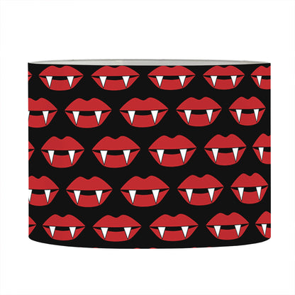 Halloween Vampire Lips Pattern Print Drum Lamp Shade