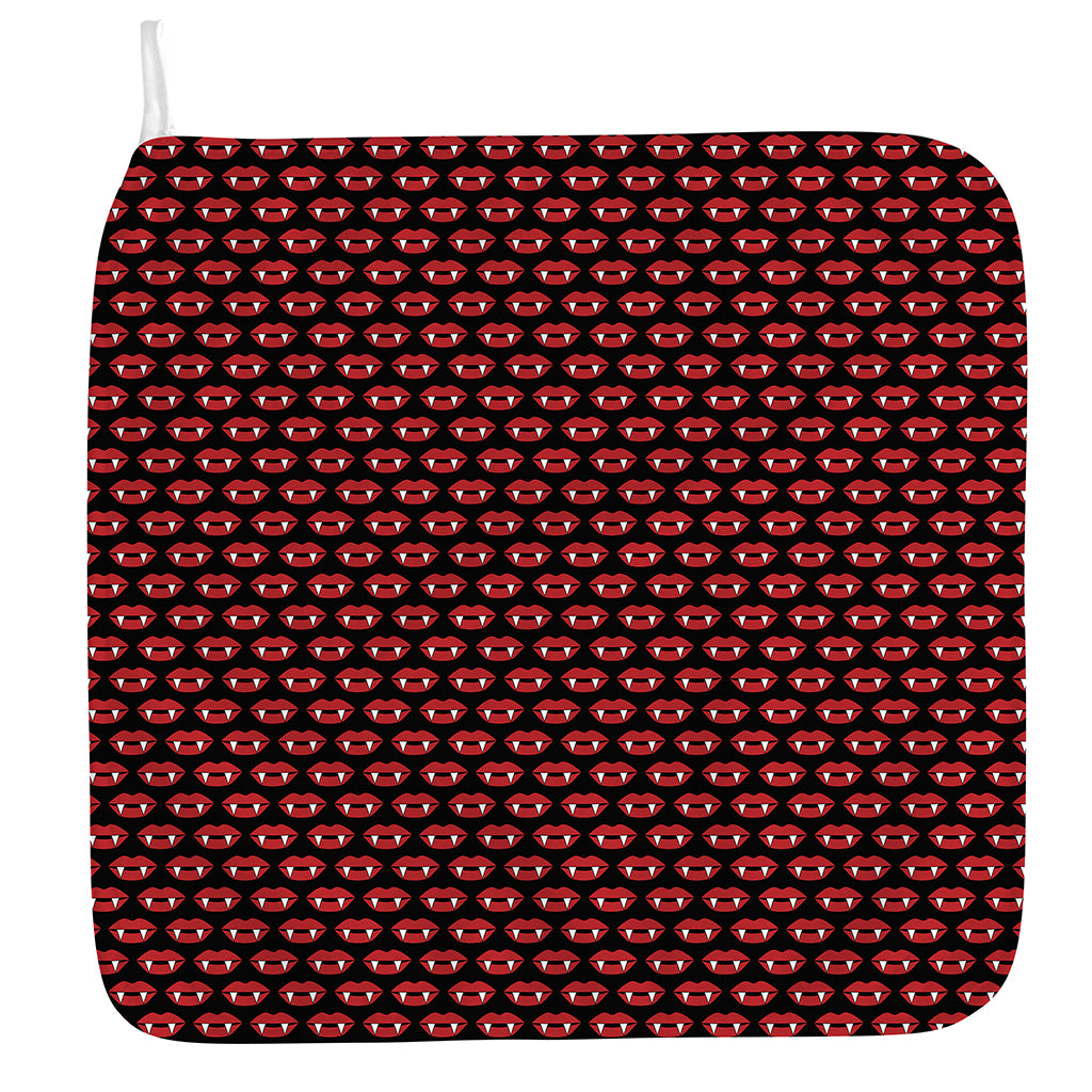 Halloween Vampire Lips Pattern Print Hand Towel