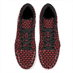Halloween Vampire Lips Pattern Print High Top Leather Sneakers