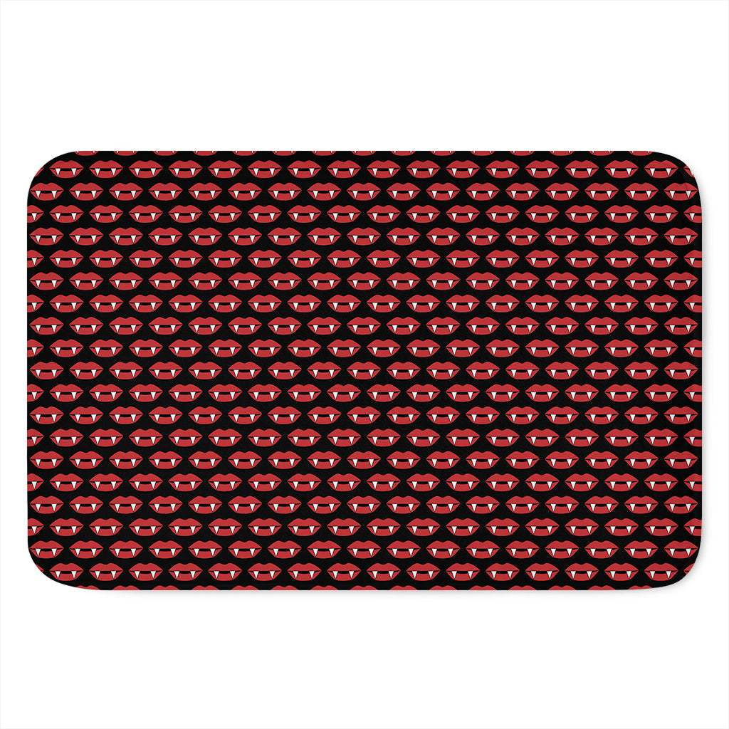 Halloween Vampire Lips Pattern Print Indoor Door Mat