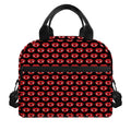 Halloween Vampire Lips Pattern Print Insulated Lunch Bag