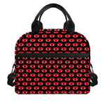 Halloween Vampire Lips Pattern Print Insulated Lunch Bag