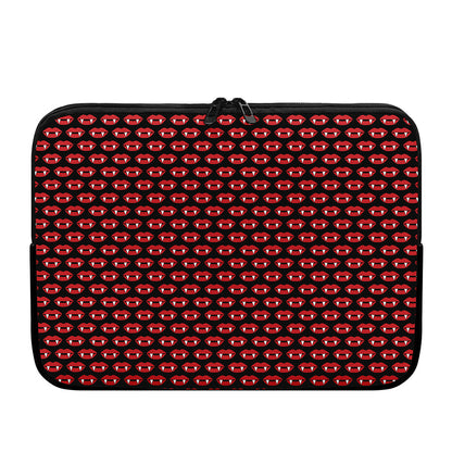 Halloween Vampire Lips Pattern Print Laptop Sleeve