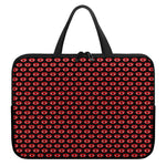 Halloween Vampire Lips Pattern Print Laptop Sleeve With Handle