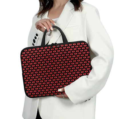 Halloween Vampire Lips Pattern Print Laptop Sleeve With Handle