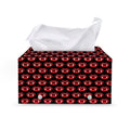 Halloween Vampire Lips Pattern Print Leather Tissue Box Cover