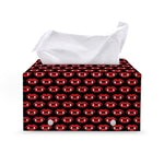 Halloween Vampire Lips Pattern Print Leather Tissue Box Cover