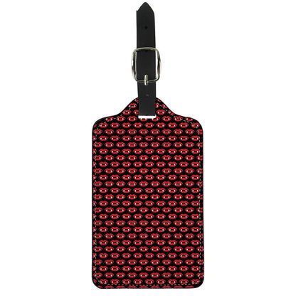 Halloween Vampire Lips Pattern Print Luggage Tag
