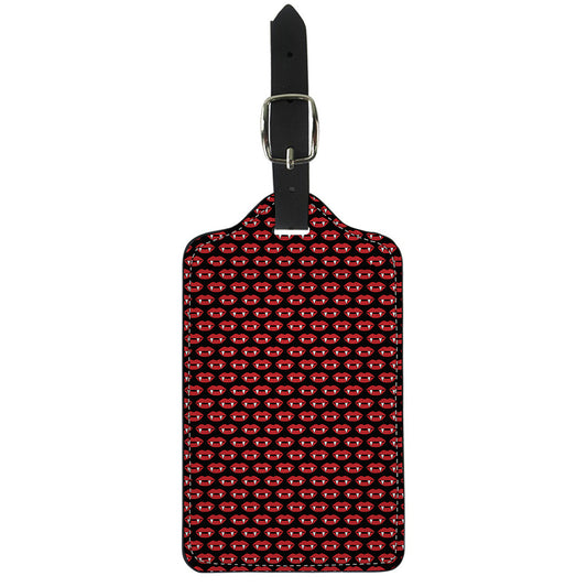 Halloween Vampire Lips Pattern Print Luggage Tag