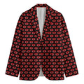 Halloween Vampire Lips Pattern Print Men's Blazer