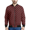Halloween Vampire Lips Pattern Print Men's Bomber Jacket