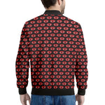 Halloween Vampire Lips Pattern Print Men's Bomber Jacket