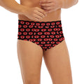 Halloween Vampire Lips Pattern Print Men's Briefs