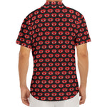 Halloween Vampire Lips Pattern Print Men's Deep V-Neck Shirt