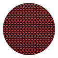 Halloween Vampire Lips Pattern Print Round Blanket