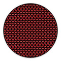 Halloween Vampire Lips Pattern Print Round Floor Mat