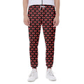 Halloween Vampire Lips Pattern Print Joggers