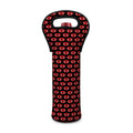 Halloween Vampire Lips Pattern Print Single Neoprene Wine Tote