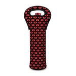 Halloween Vampire Lips Pattern Print Single Neoprene Wine Tote