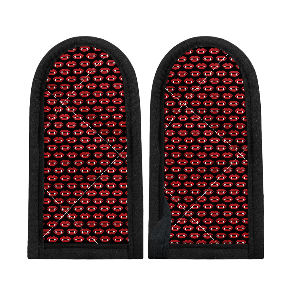 Halloween Vampire Lips Pattern Print Skillet Handle Cover