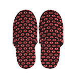 Halloween Vampire Lips Pattern Print Slippers